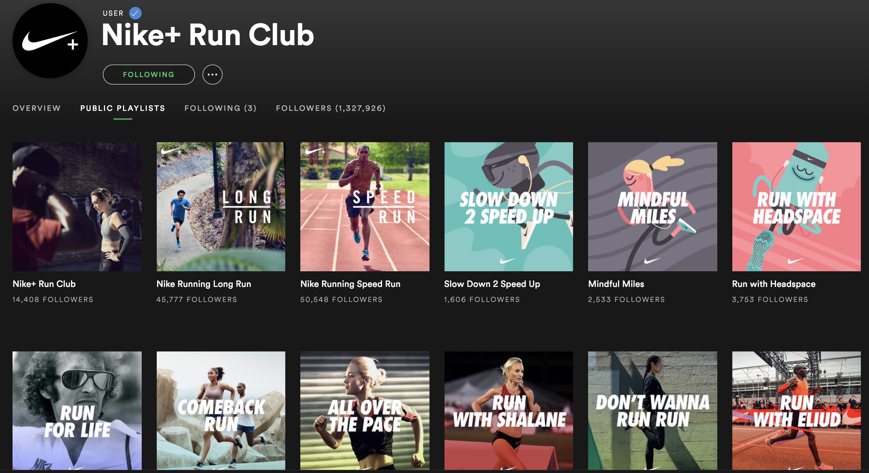 nike run spotify