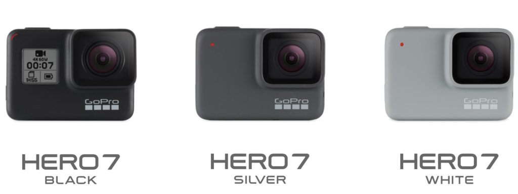 GoPro HERO7の種類と主な機能の比較まとめ